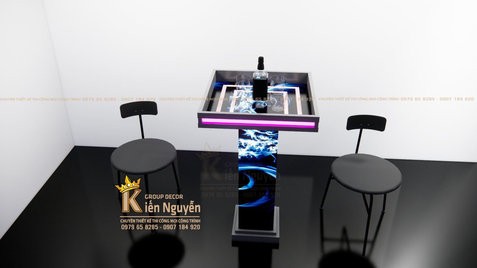 Mẫu bàn cao dành cho Bar